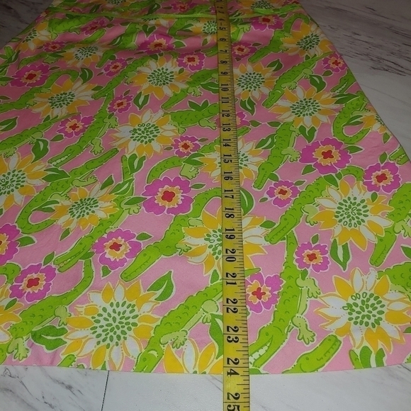 Lilly Pulitzer White label alligator print skirt - Picture 3 of 7
